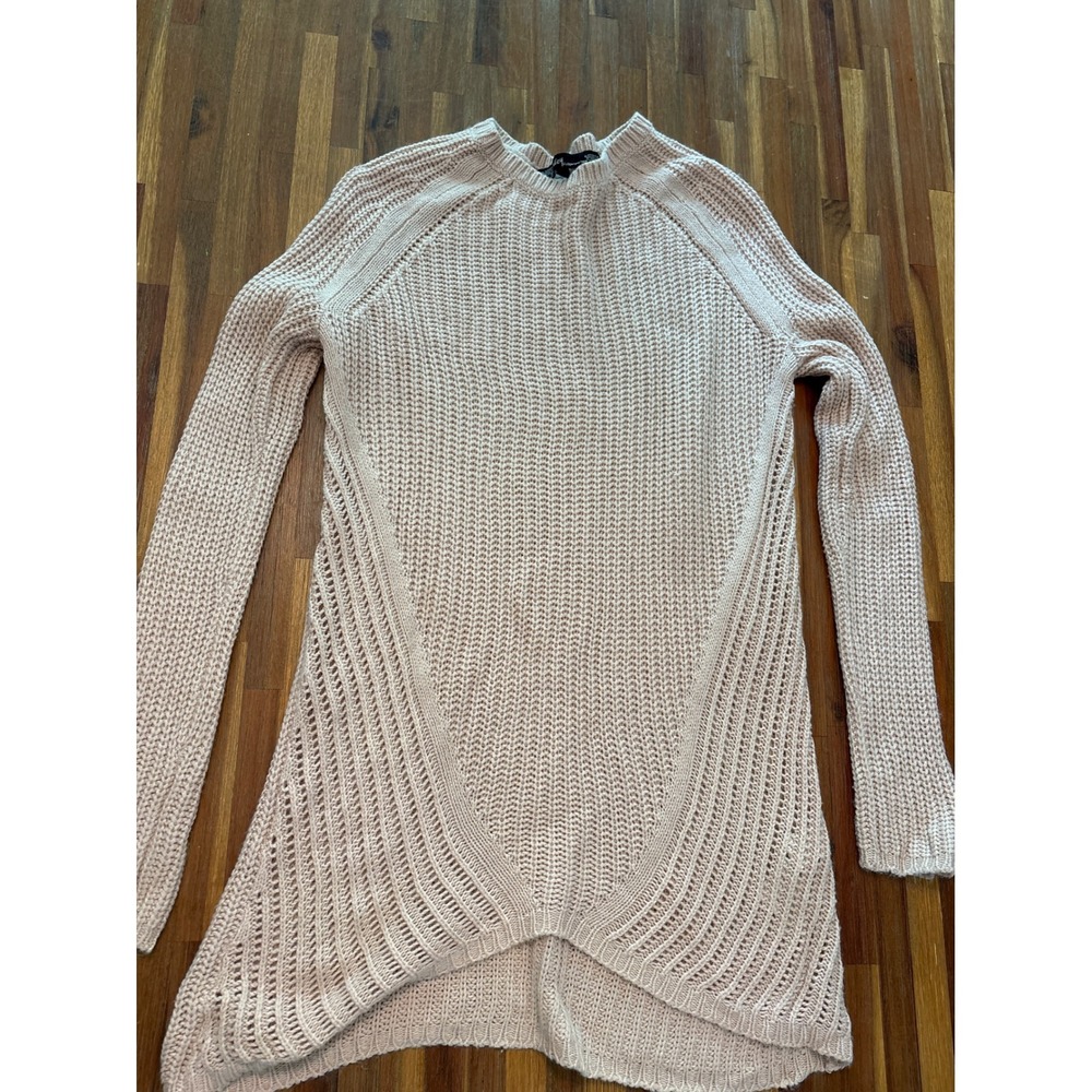 Ashley by 26 International Sweater Women M Pink Excellent Chunky Knit Tunic